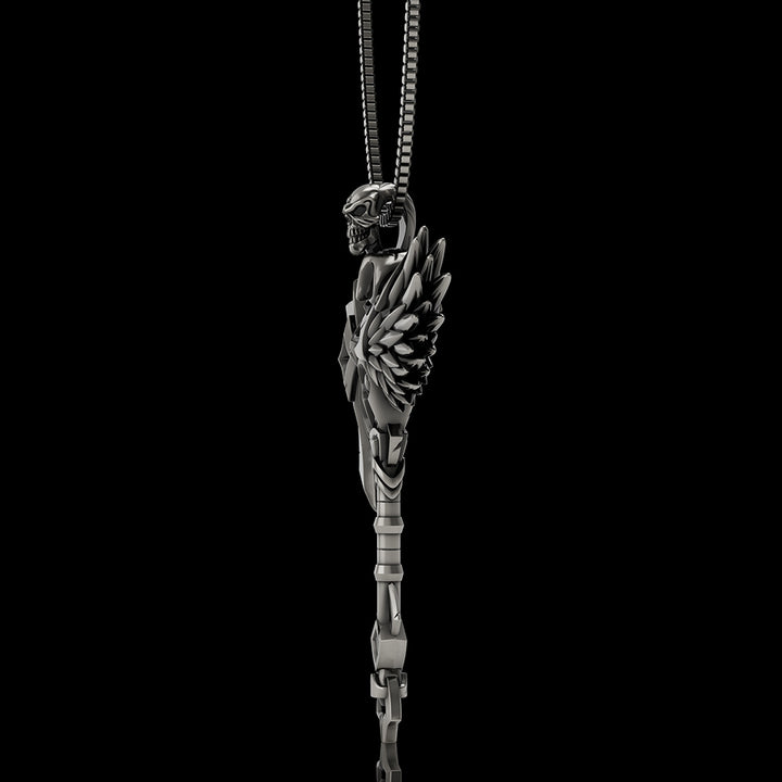 Skull Gorehowl Tomahawk 925 Sterling Silver VikingPendant