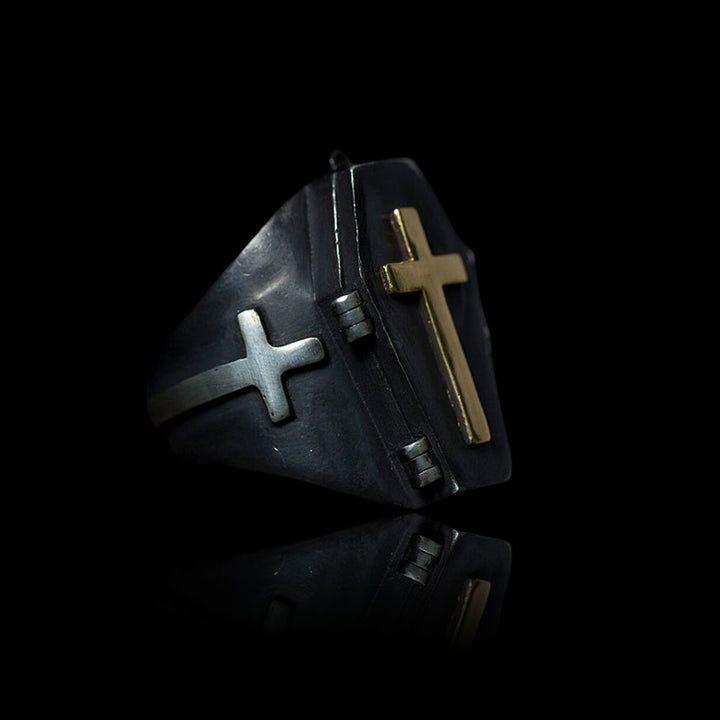 Skull Coffin 925 Sterling Silver Ring