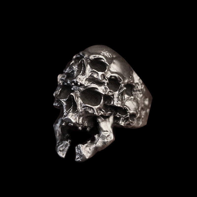 Skull Design 925 Sterling Silver Ring