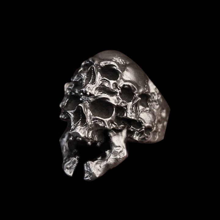 Skull Design 925 Sterling Silver Ring
