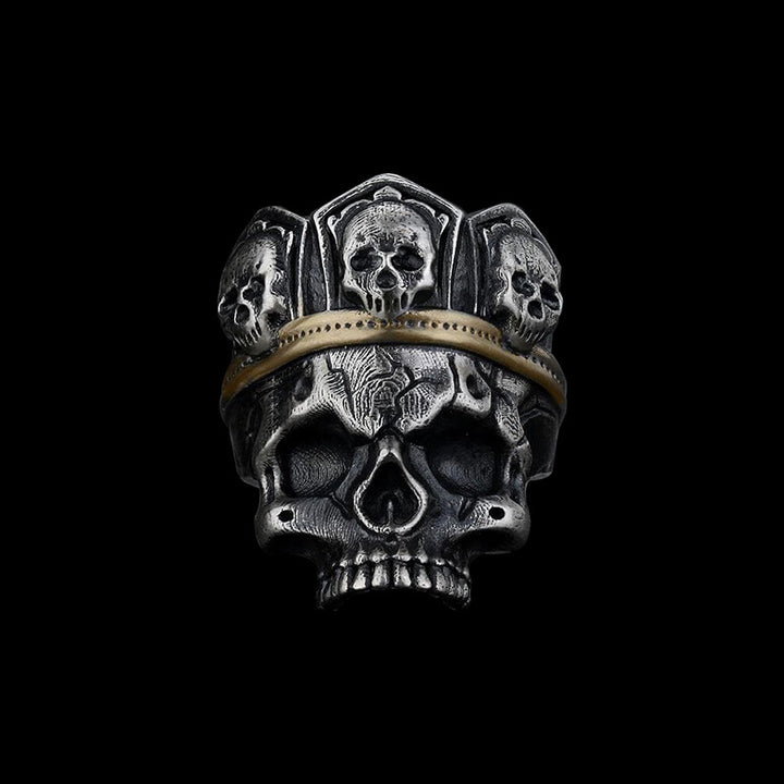 Skull King 925 Sterling Silver Ring