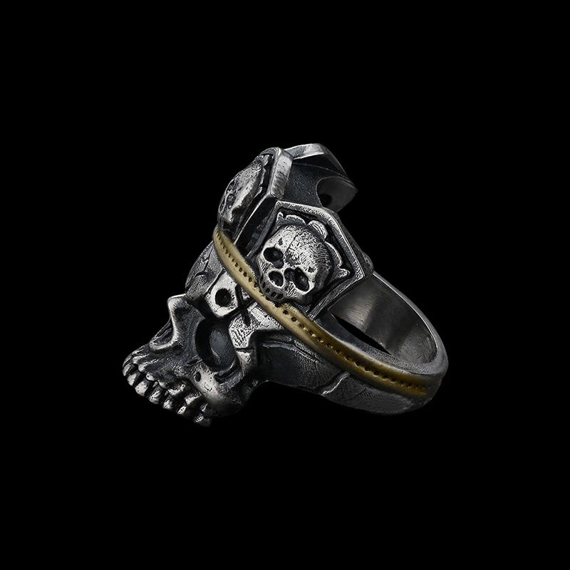 Skull King 925 Sterling Silver Ring