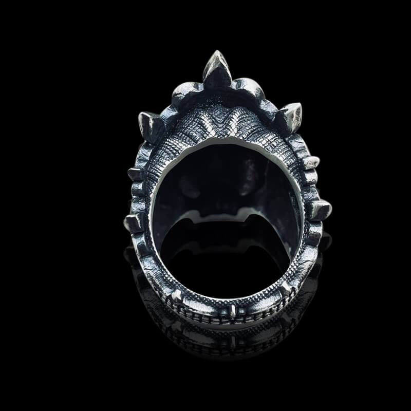 Skull King Crown 925 Sterling Silver Ring