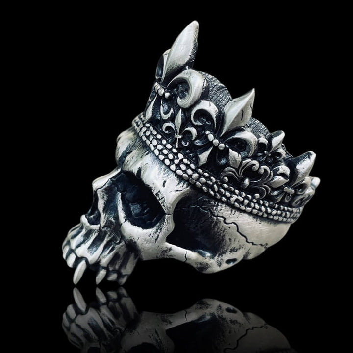Skull King Crown 925 Sterling Silver Ring