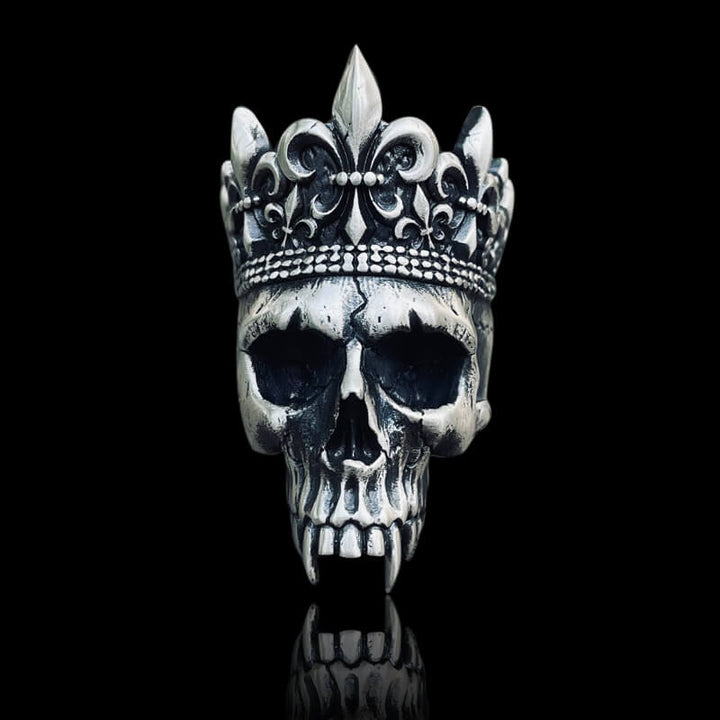 Skull King Crown 925 Sterling Silver Ring