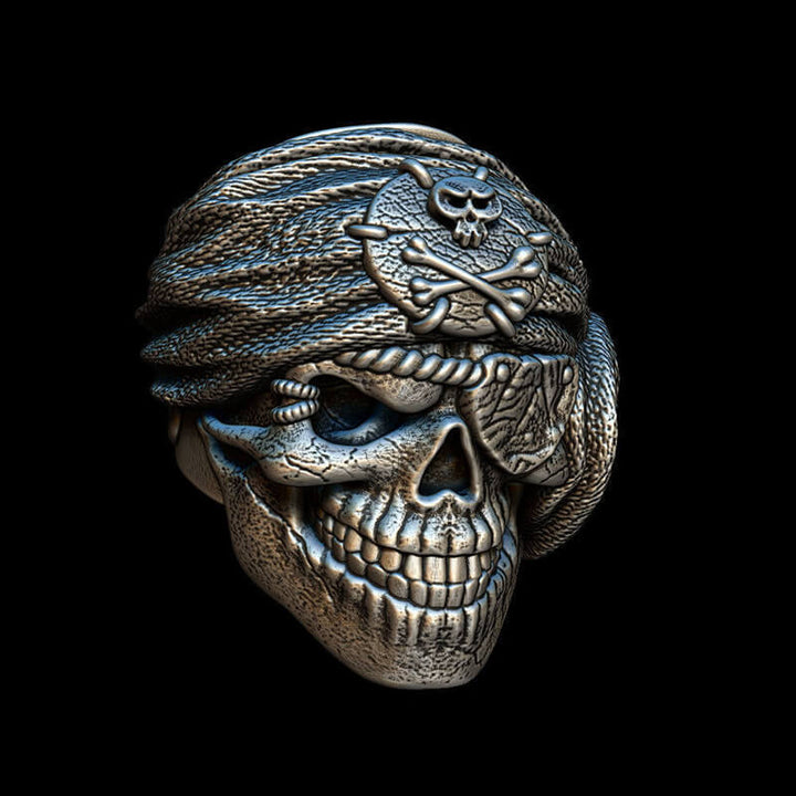 Skull  Pirate 925 Sterling Silver Ring