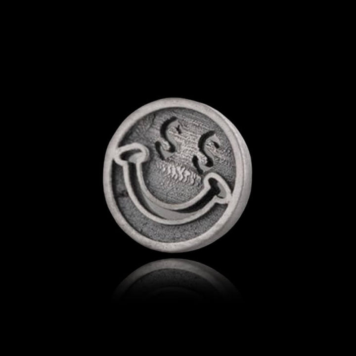 Smiling Face 925 Sterling Silver Stud Earrings