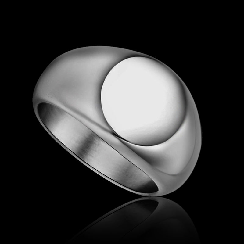 Smooth Round 925 Sterling Silver Ring 01 | RoyalLuster.com