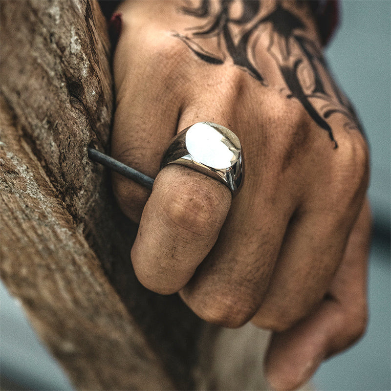 Smooth Round 925 Sterling Silver Ring 02 | RoyalLuster.com