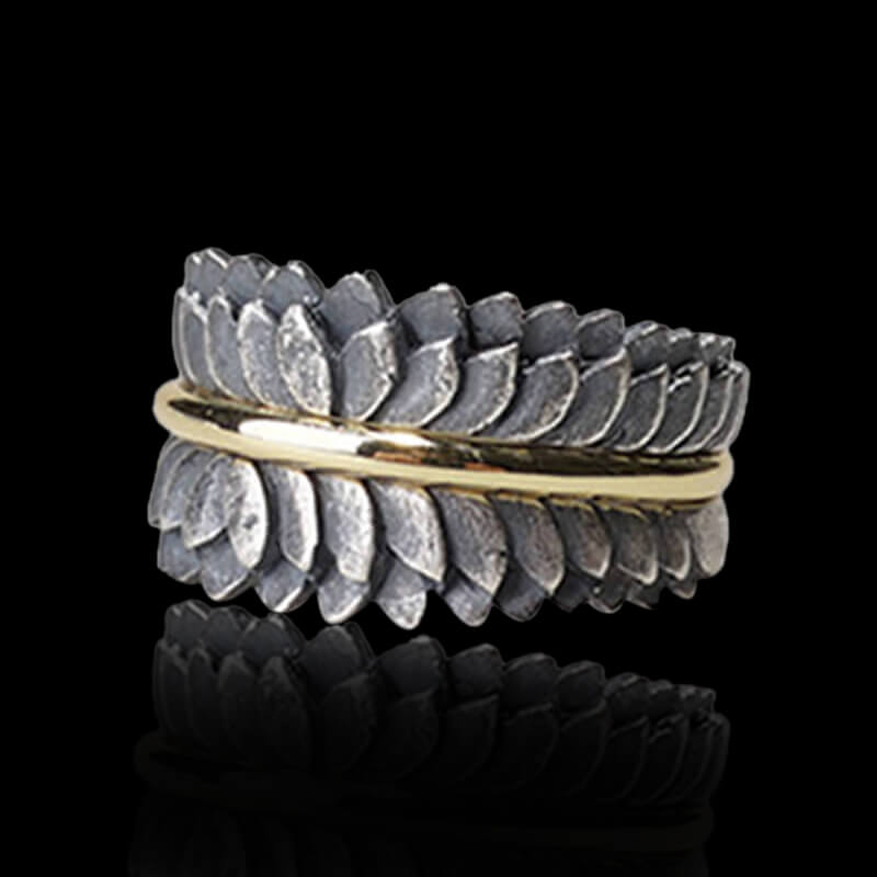 Split Lotus 925 Sterling Silver Ring 03 | RoyalLuster.com
