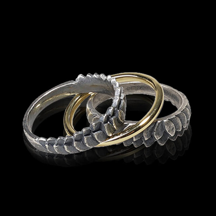 Split Lotus 925 Sterling Silver Ring 04 | RoyalLuster.com