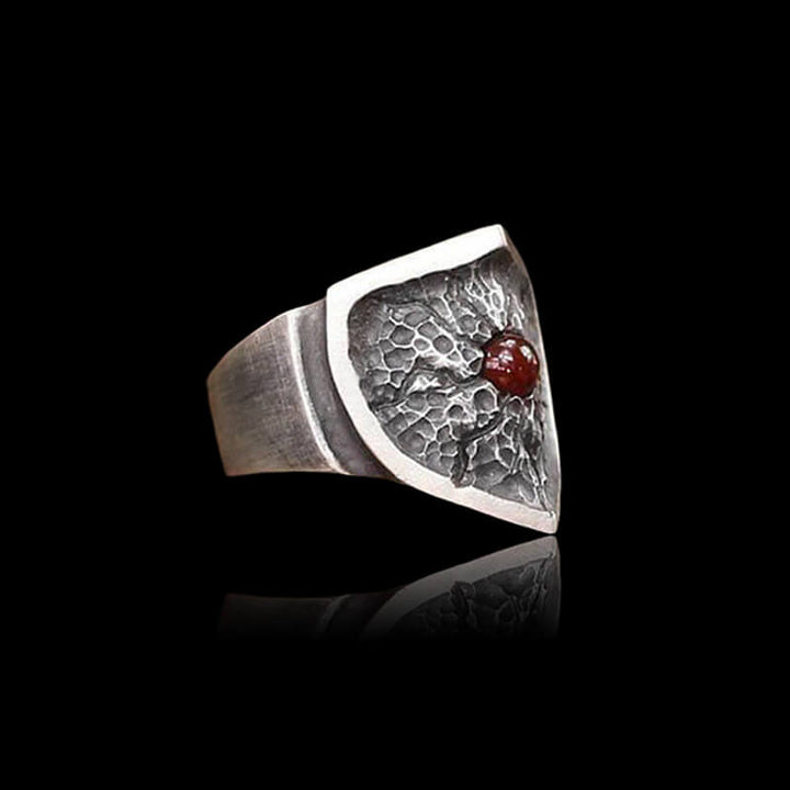 Split Shield 925 Sterling Silver Ring