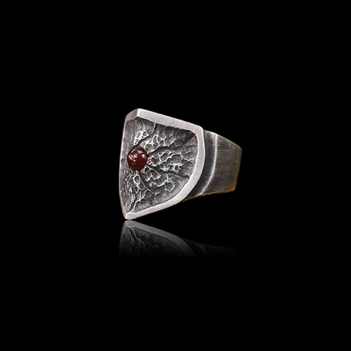 Split Shield 925 Sterling Silver Ring