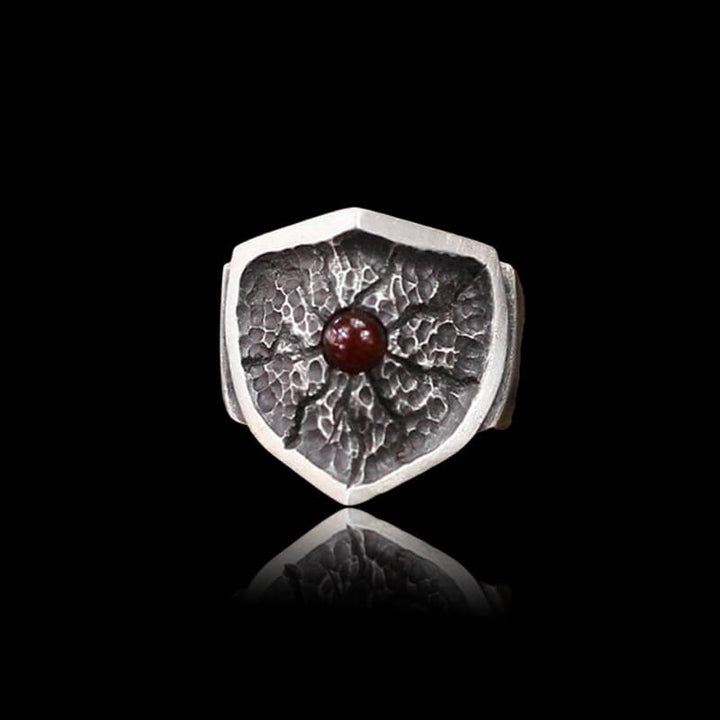 Split Shield 925 Sterling Silver Ring