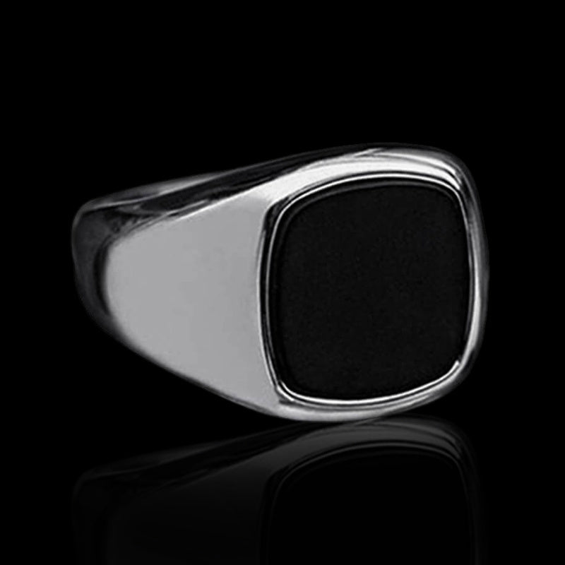 Square 925 Sterling Silver Minimalist Ring 01 | RoyalLuster.com