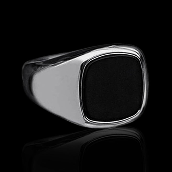 Square 925 Sterling Silver Minimalist Ring 01 | RoyalLuster.com
