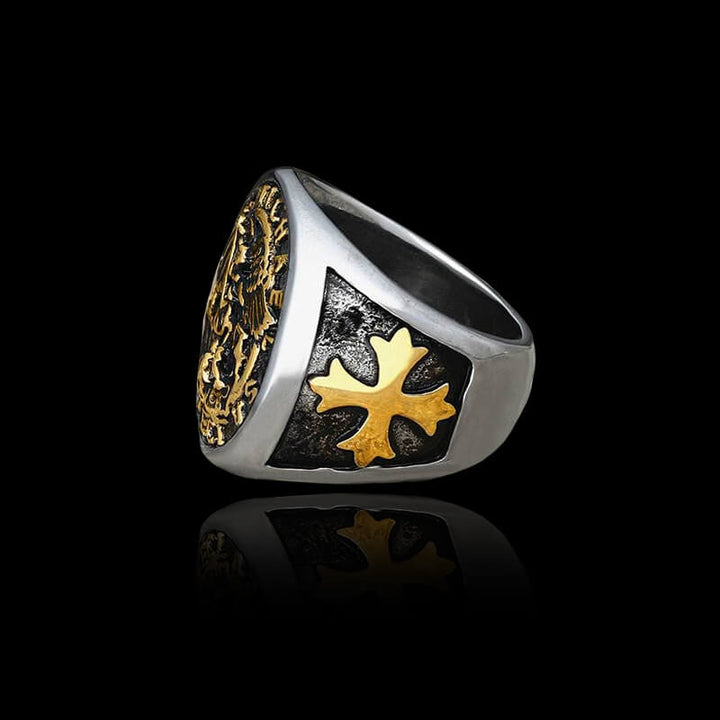 St. Michael Templar Knight 925 Sterling Silver Ring