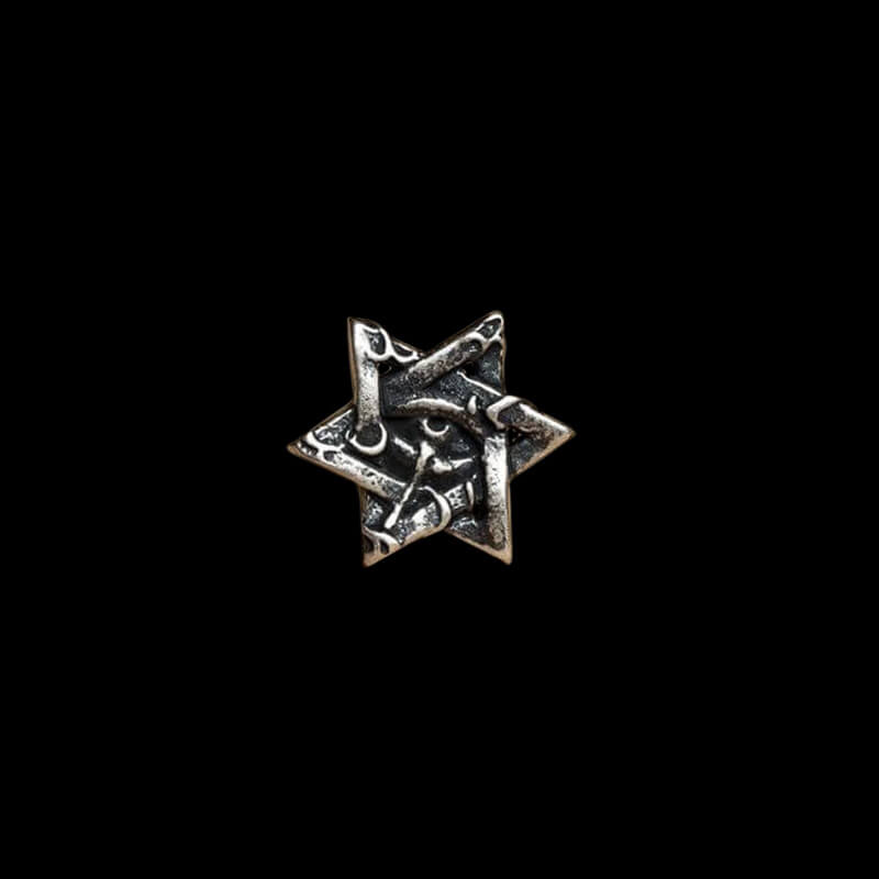 Star Of David All Seeing Eye 925 Sterling Silver Stud Earring