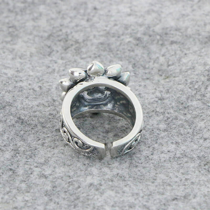 Sunflower 925 Sterling Silver Open Ring