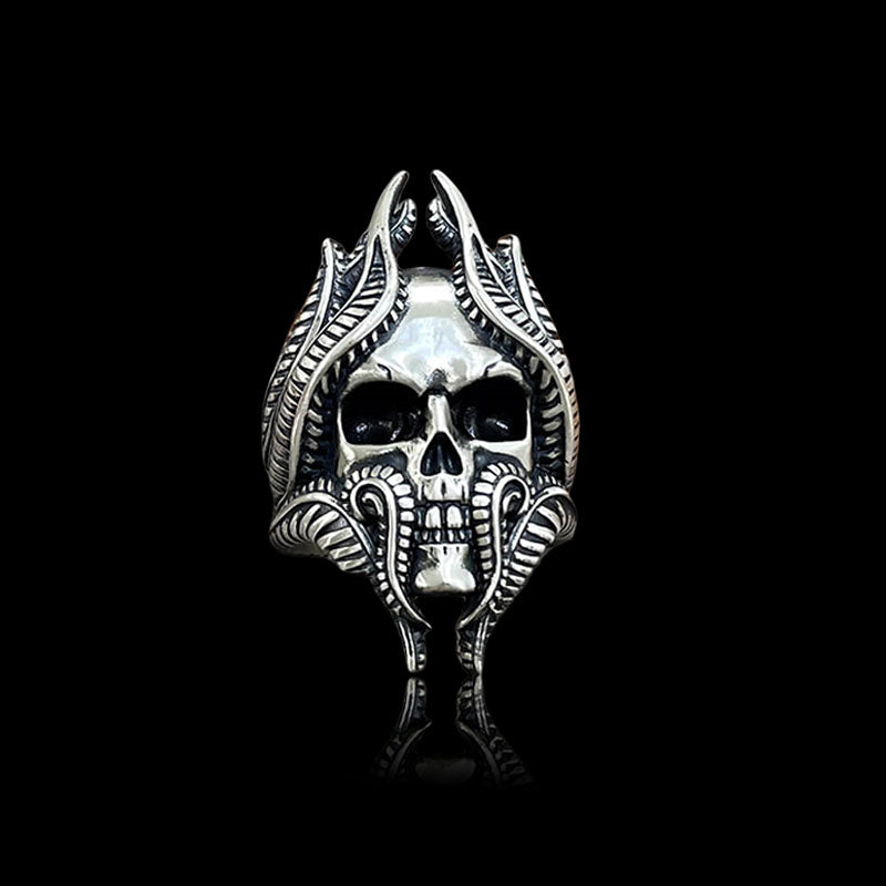 Tentacles Skull 925 Sterling Silver Ring