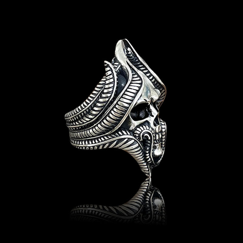 Tentacles Skull 925 Sterling Silver Ring