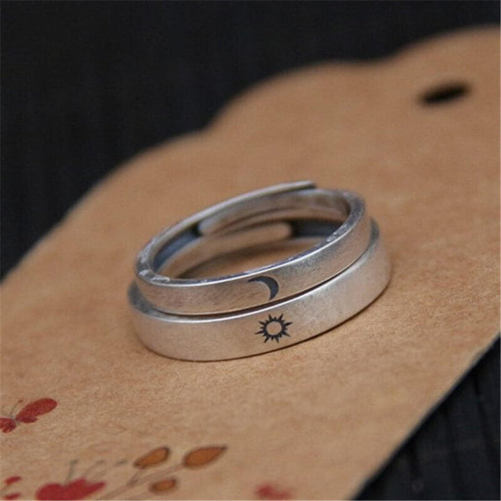 The Sun and the Moon 925 Sterling Silver Ring 04 | RoyalLuster.com