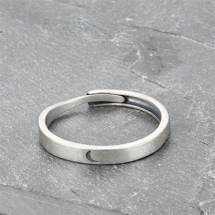 The Sun and the Moon 925 Sterling Silver Ring 05 | RoyalLuster.com
