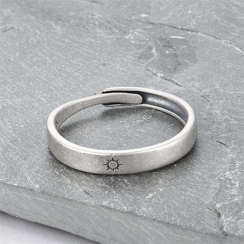 The Sun and the Moon 925 Sterling Silver Ring