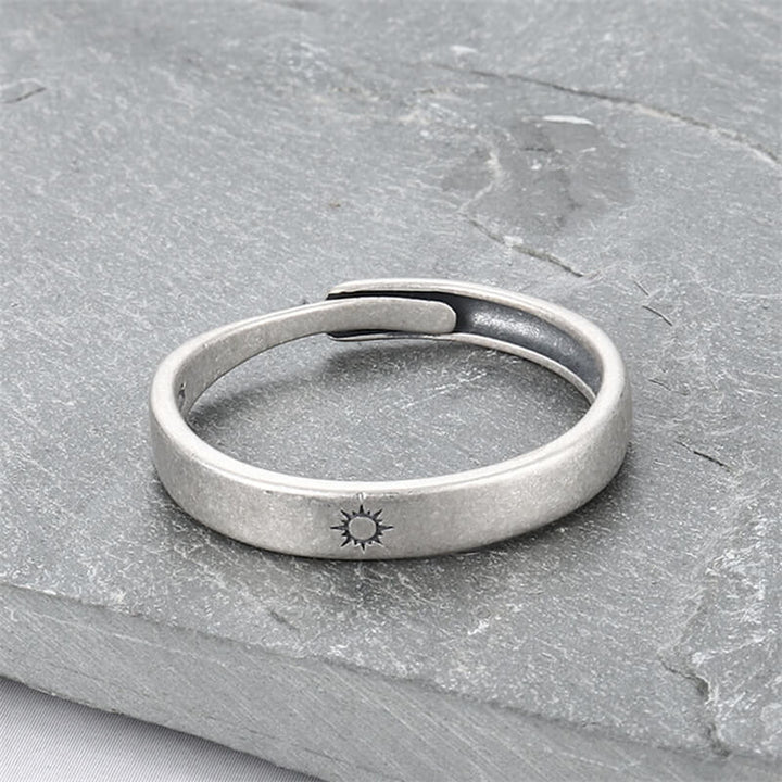 The Sun and the Moon 925 Sterling Silver Ring