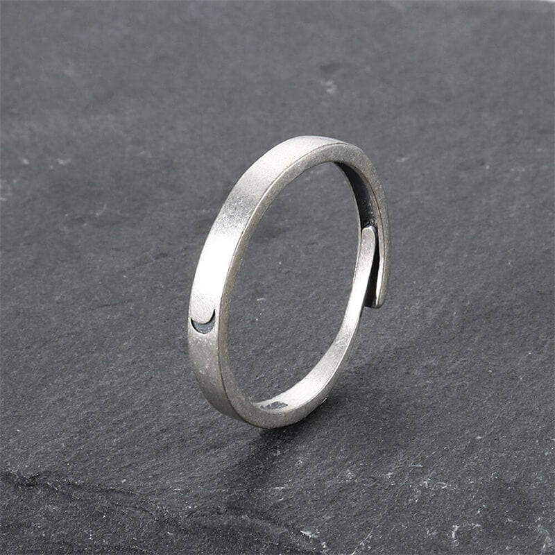 The Sun and the Moon 925 Sterling Silver Ring