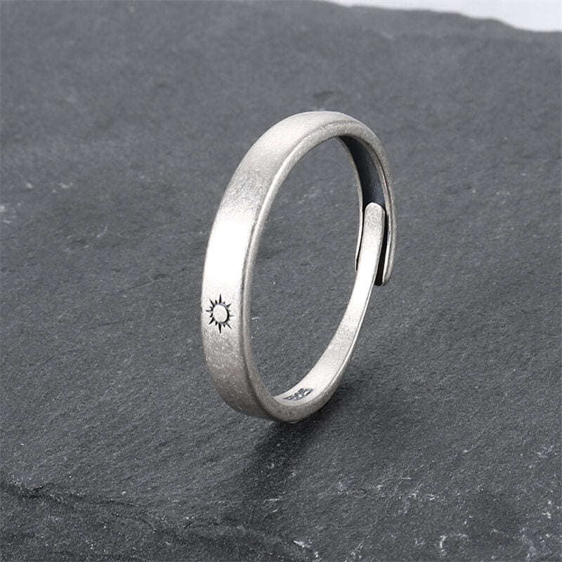 The Sun and the Moon 925 Sterling Silver Ring