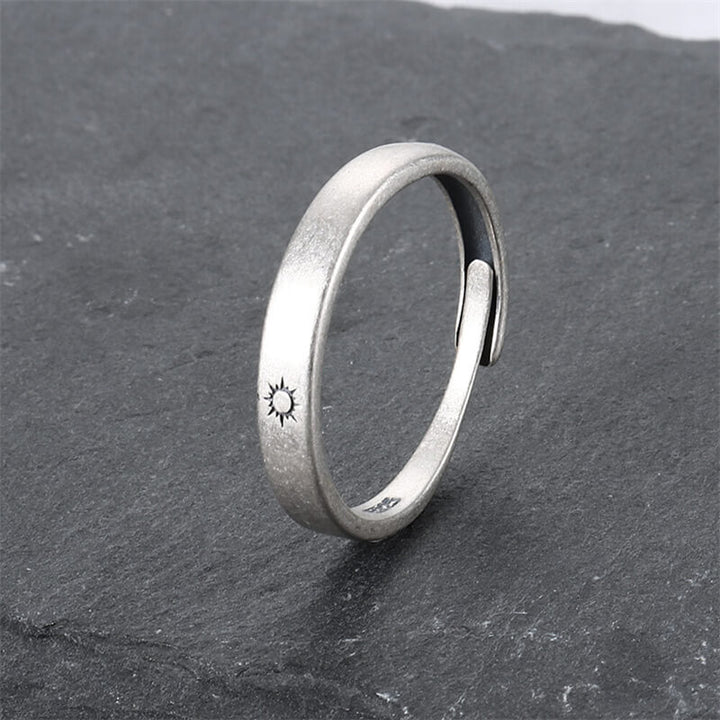The Sun and the Moon 925 Sterling Silver Ring