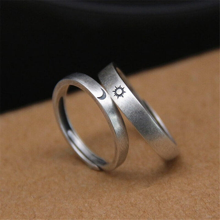 The Sun and the Moon 925 Sterling Silver Ring 03 | RoyalLuster.com