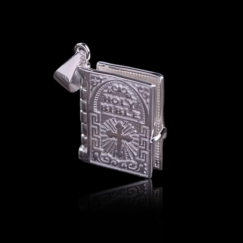 The Holy Bible 925 Sterling Silver Pendant