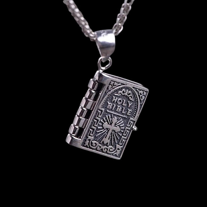 The Holy Bible 925 Sterling Silver Pendant