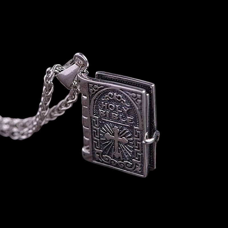 The Holy Bible 925 Sterling Silver Pendant