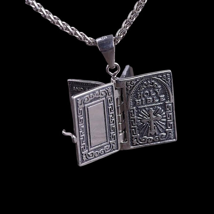 The Holy Bible 925 Sterling Silver Pendant