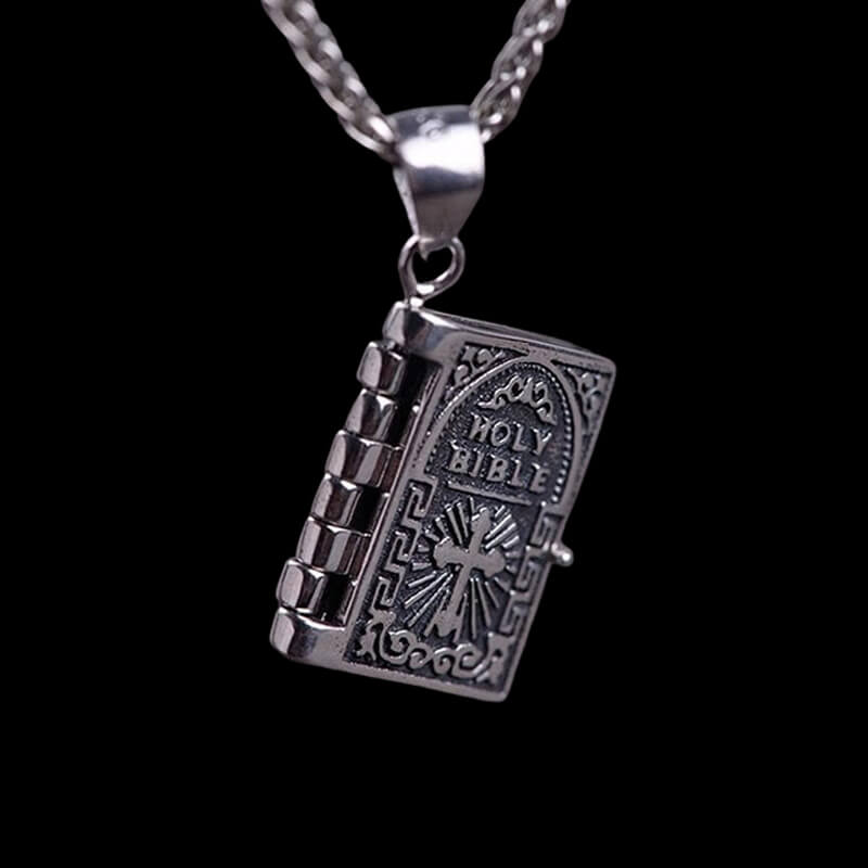 The Holy Bible 925 Sterling Silver Pendant