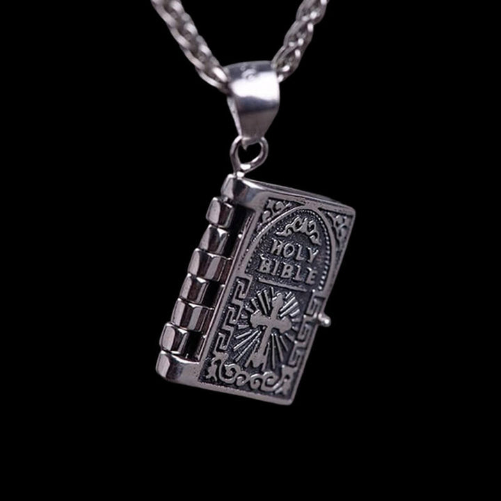 The Holy Bible 925 Sterling Silver Pendant