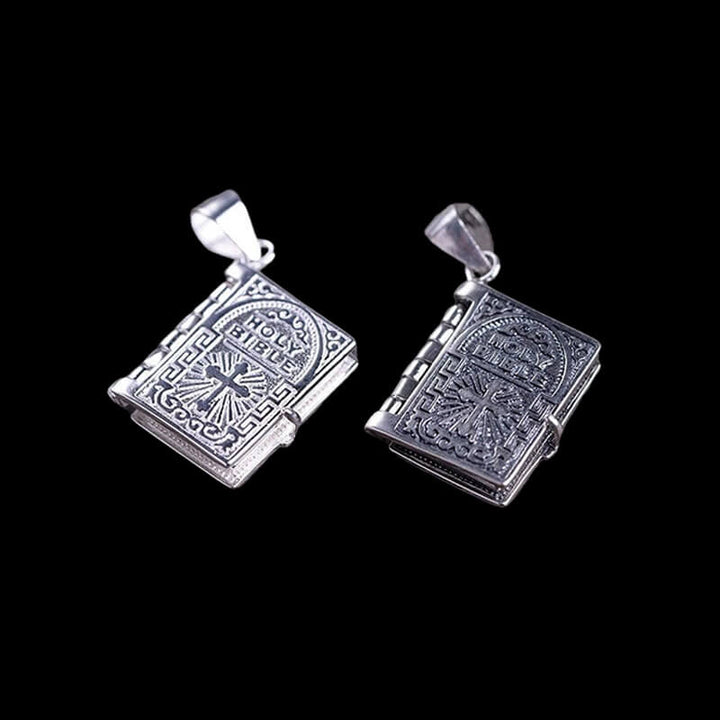 The Holy Bible 925 Sterling Silver Pendant