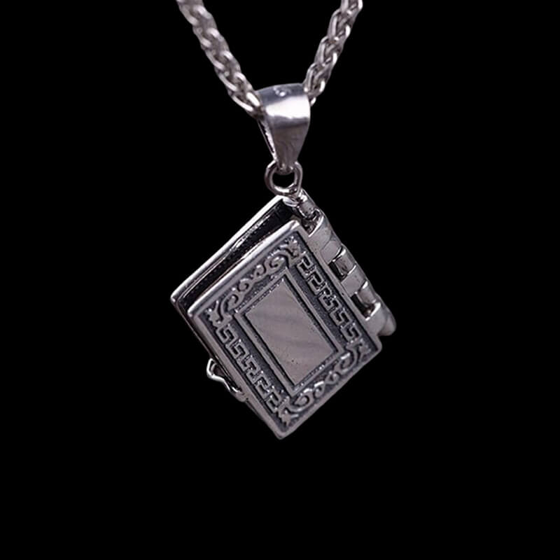 The Holy Bible 925 Sterling Silver Pendant