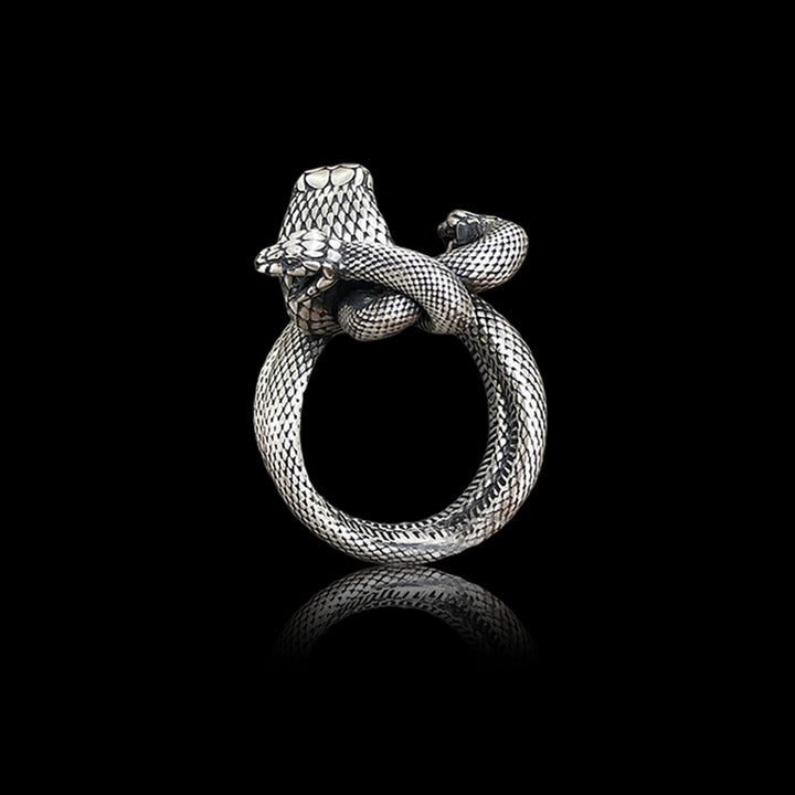 Three-Headed Snake 925 Sterling Silver Ring