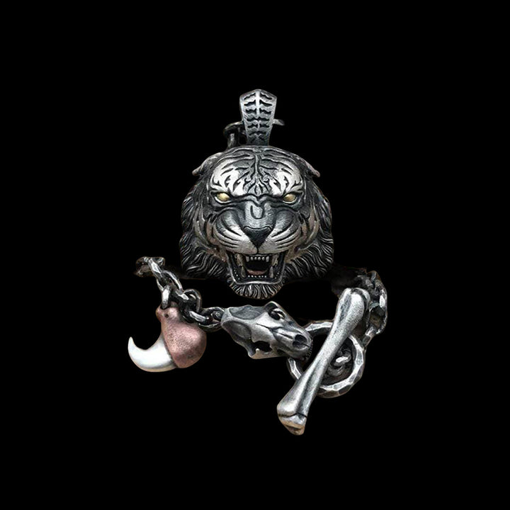 Tiger King 925 Sterling Silver Pendant