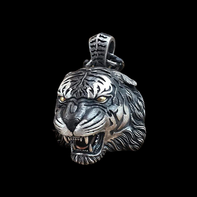 Tiger King 925 Sterling Silver Pendant