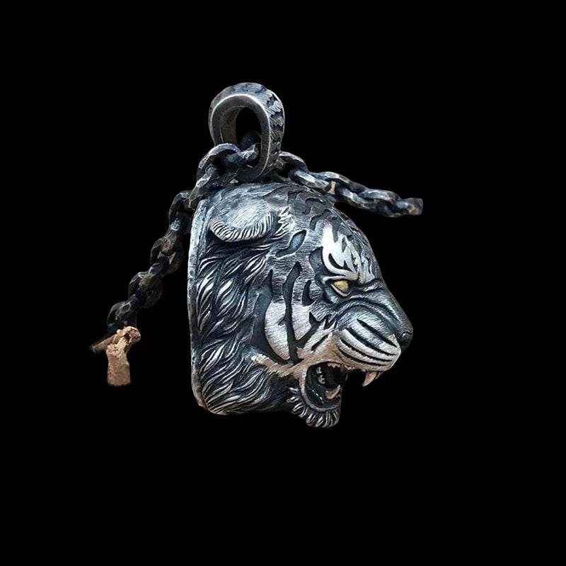 Tiger King 925 Sterling Silver Pendant