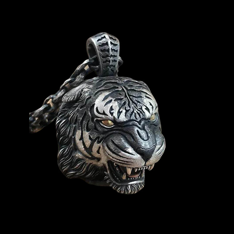 Tiger King 925 Sterling Silver Pendant