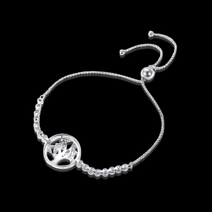 Tree of Life 925 Sterling Silver Adjustable Bracelet 03 | RoyalLuster.com