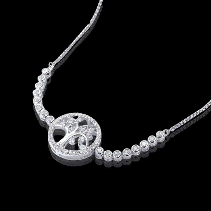 Tree of Life 925 Sterling Silver Adjustable Bracelet 04 | RoyalLuster.com