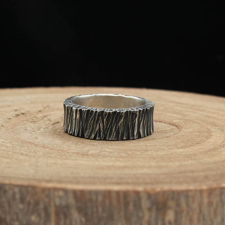 Tree Pattern 999 Sterling Silver Ring 04 | RoyalLuster.com
