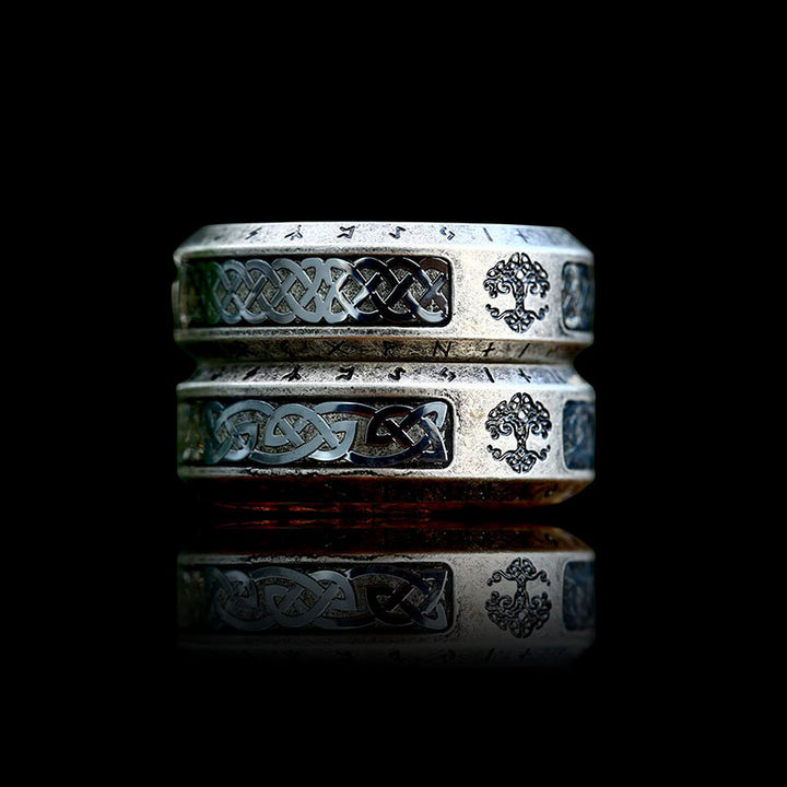 Tree Of Life Knot 925 Sterling Silver Viking Ring